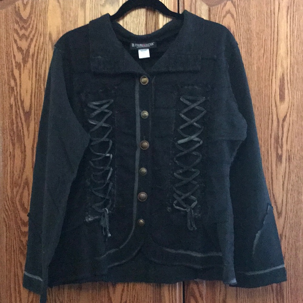 Steampunk styled jacket.